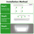 LED Deckenleuchte Quadratisch 48 W Flach Design